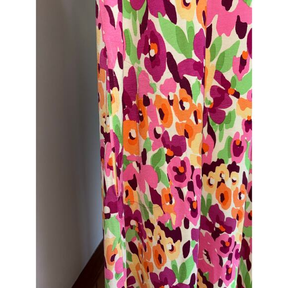 NWT Womens Quacker Factory Pink Hello Spring Floral and Bling Maxi Dress Size 1X - Picture 3 of 11
